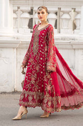 AZURE EMBROIDERY CHIFFON DRESS 3 PIECE 2386